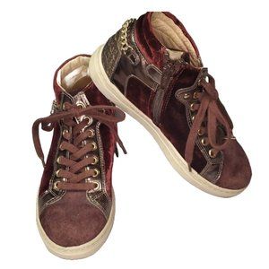 Nero Giardini Italian Girls Red Purple Skate Shoes SZ 32/13